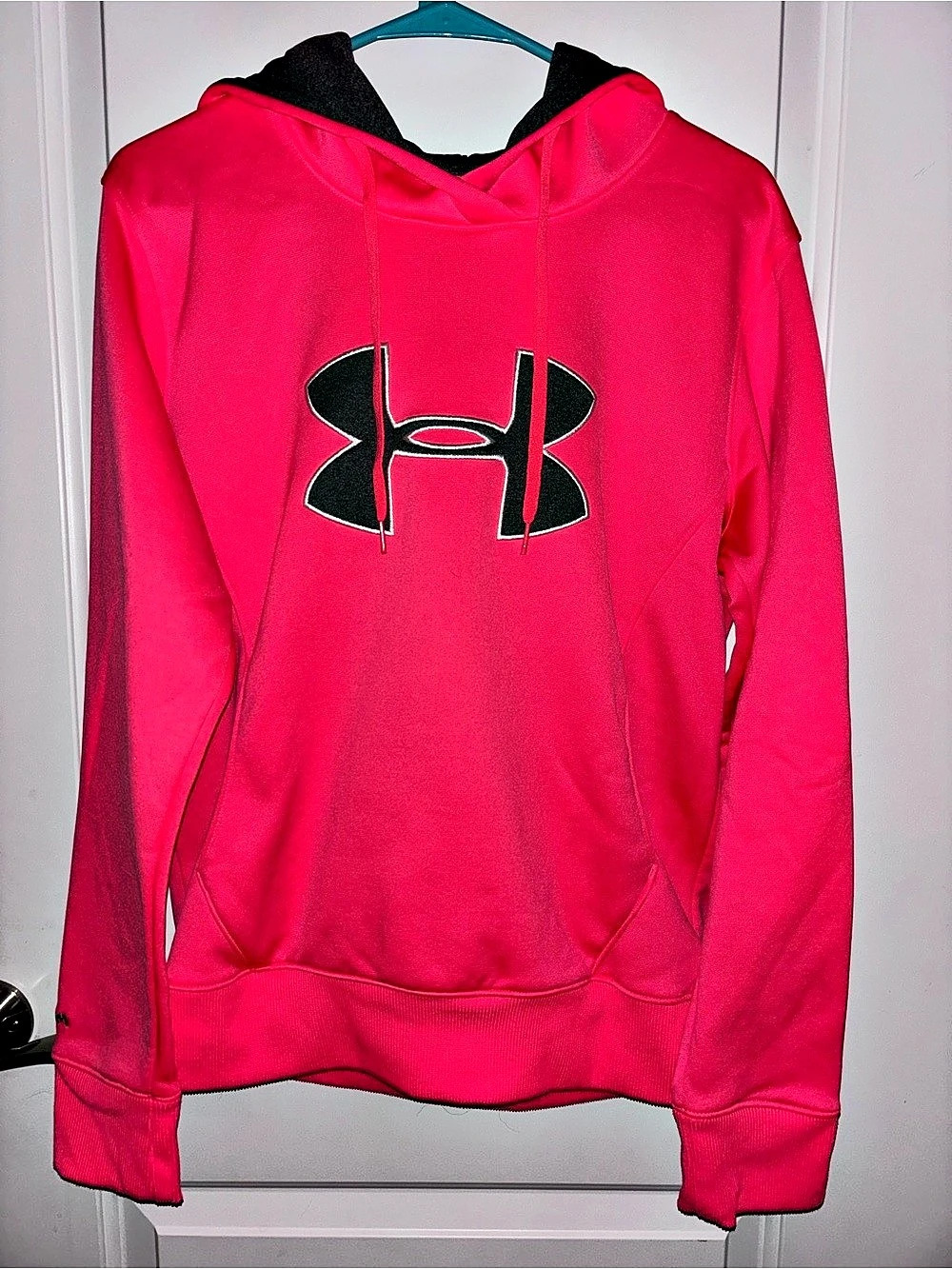 Under Armour ColdGear Pullover Hoodie Pink Medium